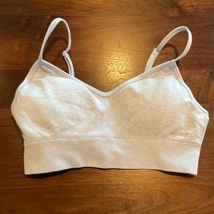 Bo+Tee sports bra, pale blue, Medium